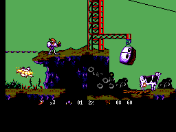 Earthworm Jim (Brazil) In game screenshot